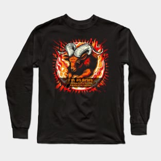 Design for Aries with Funny Quotation_5 Long Sleeve T-Shirt